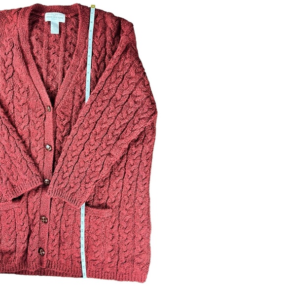 Vintage Jones New York Hand Knit Oversized Long Line Cardigan Sweater Size 3X - Picture 8 of 11